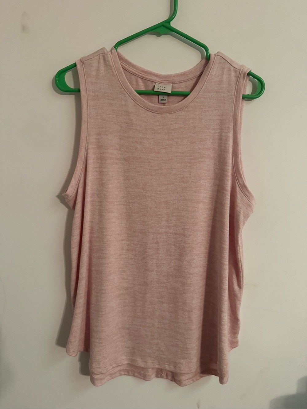 a new day Light Pink Sleeveless Tank Top